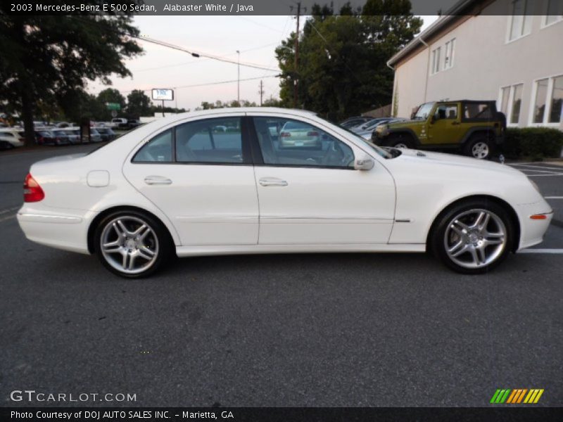 Alabaster White / Java 2003 Mercedes-Benz E 500 Sedan