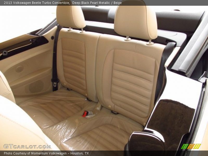 Deep Black Pearl Metallic / Beige 2013 Volkswagen Beetle Turbo Convertible