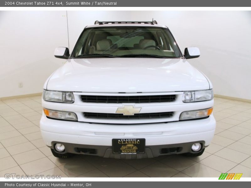Summit White / Tan/Neutral 2004 Chevrolet Tahoe Z71 4x4