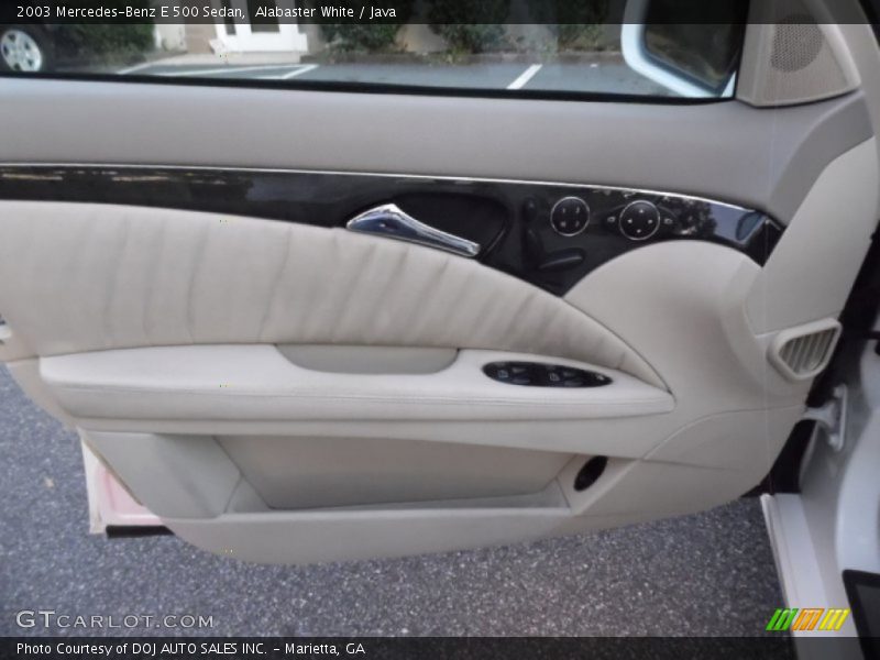 Alabaster White / Java 2003 Mercedes-Benz E 500 Sedan