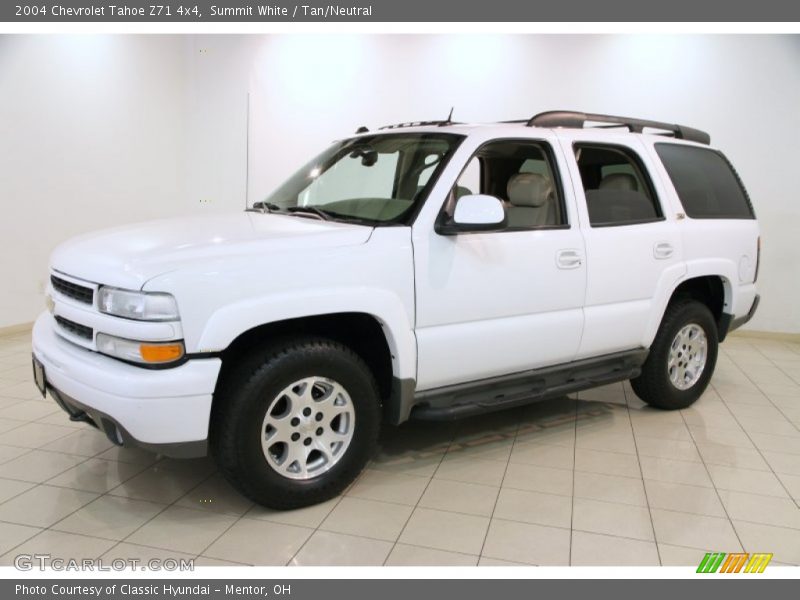 Summit White / Tan/Neutral 2004 Chevrolet Tahoe Z71 4x4