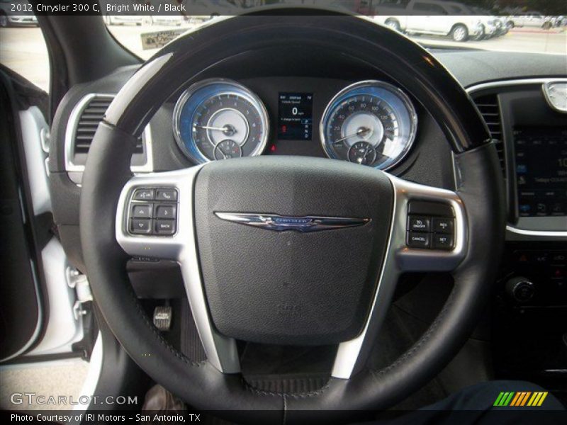 Bright White / Black 2012 Chrysler 300 C
