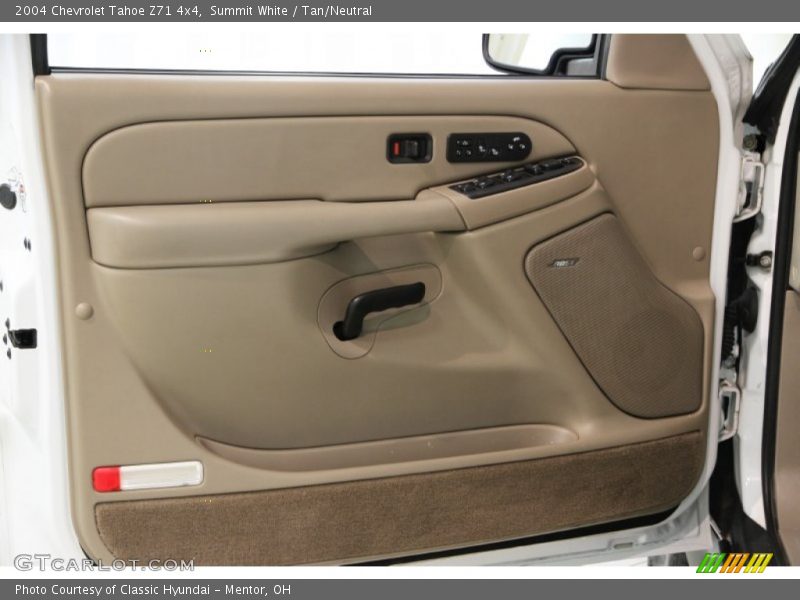 Summit White / Tan/Neutral 2004 Chevrolet Tahoe Z71 4x4