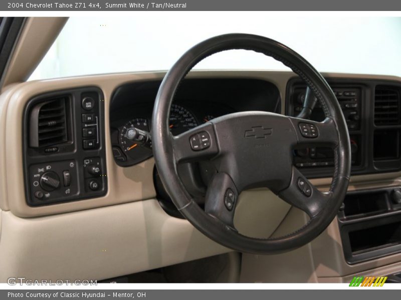 Summit White / Tan/Neutral 2004 Chevrolet Tahoe Z71 4x4