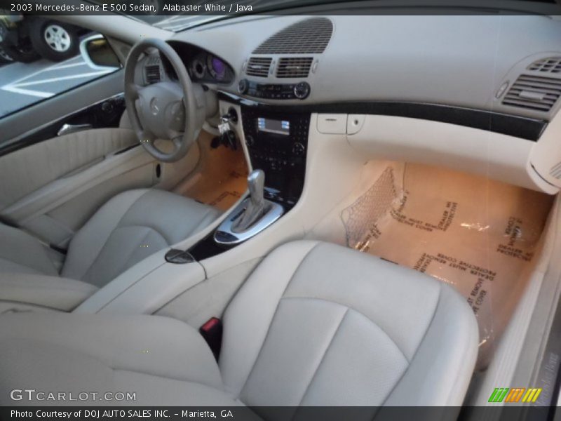 Alabaster White / Java 2003 Mercedes-Benz E 500 Sedan