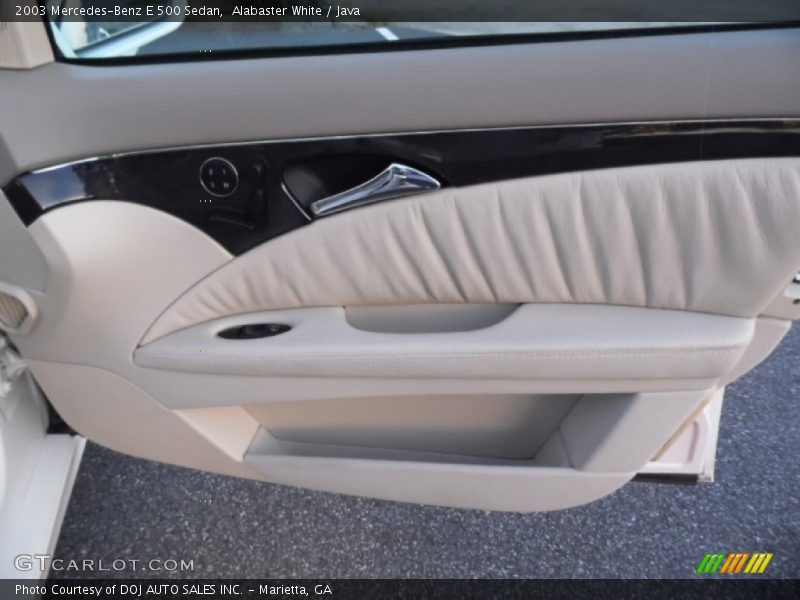 Alabaster White / Java 2003 Mercedes-Benz E 500 Sedan