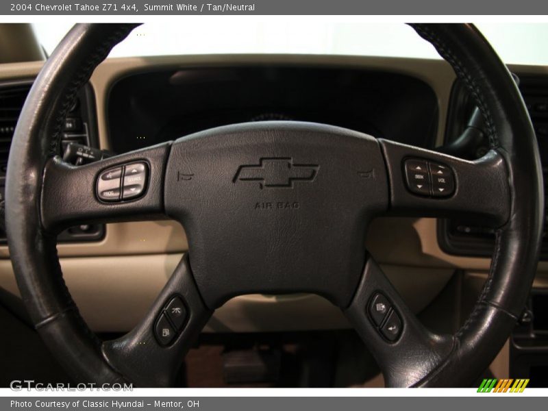Summit White / Tan/Neutral 2004 Chevrolet Tahoe Z71 4x4