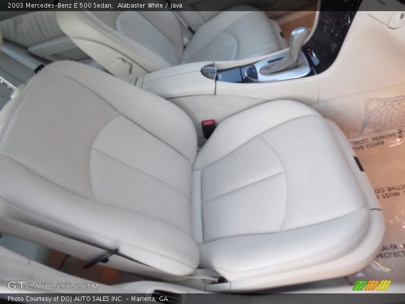 Alabaster White / Java 2003 Mercedes-Benz E 500 Sedan
