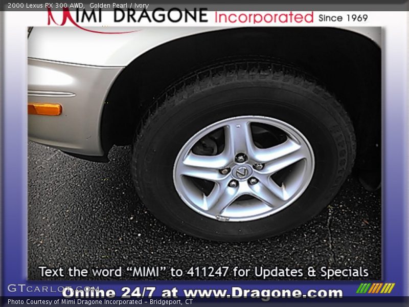 Golden Pearl / Ivory 2000 Lexus RX 300 AWD