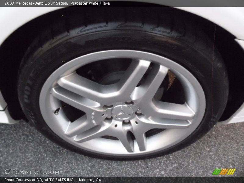Alabaster White / Java 2003 Mercedes-Benz E 500 Sedan