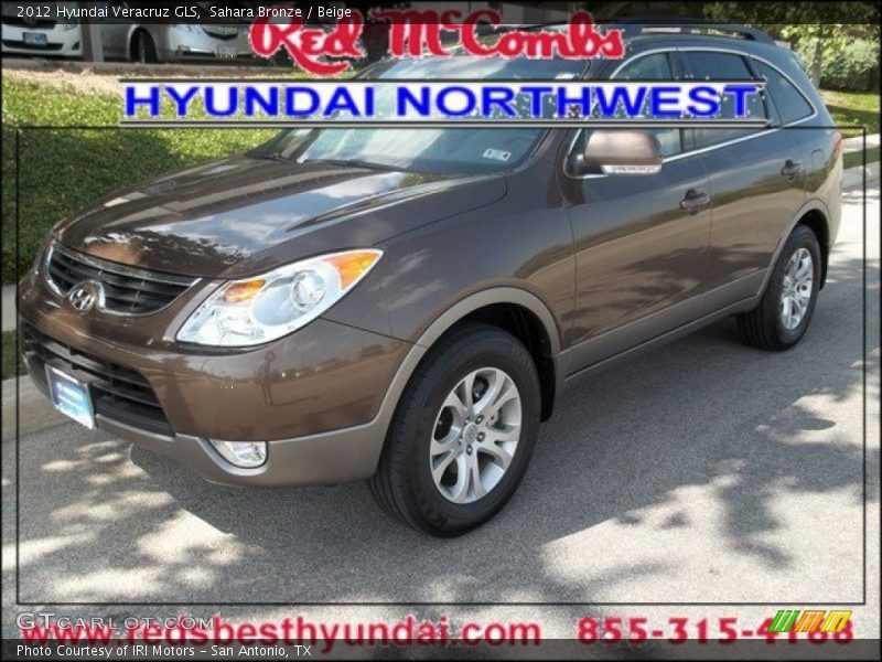 Sahara Bronze / Beige 2012 Hyundai Veracruz GLS
