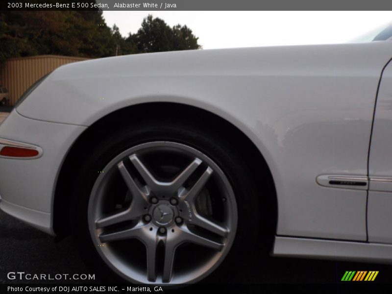Alabaster White / Java 2003 Mercedes-Benz E 500 Sedan