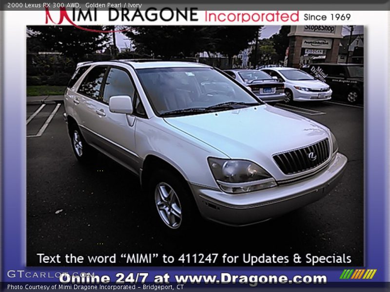 Golden Pearl / Ivory 2000 Lexus RX 300 AWD