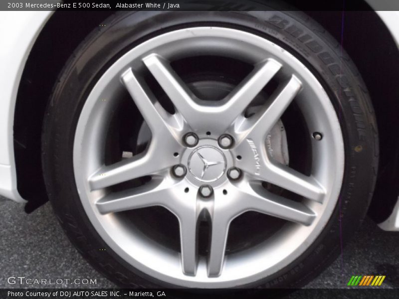 Alabaster White / Java 2003 Mercedes-Benz E 500 Sedan