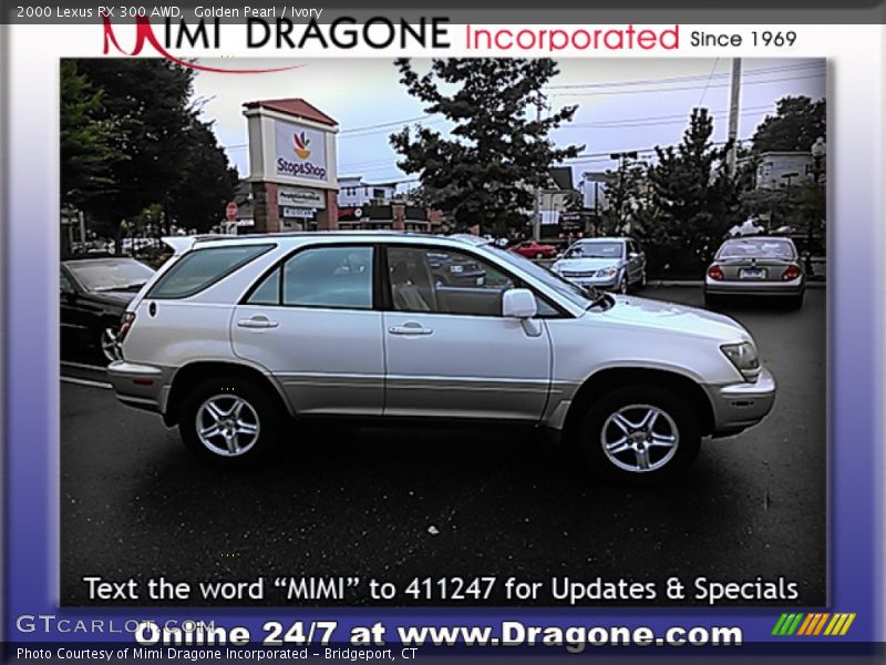 Golden Pearl / Ivory 2000 Lexus RX 300 AWD