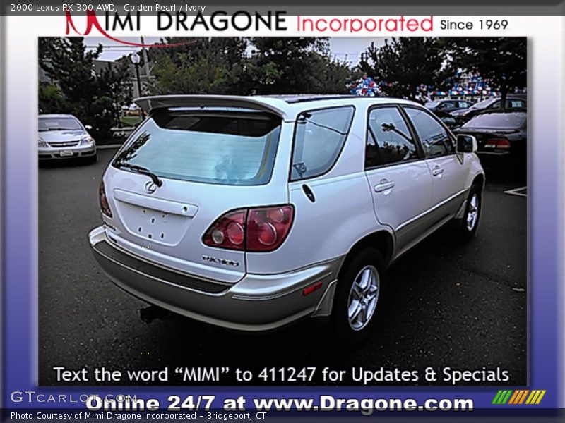 Golden Pearl / Ivory 2000 Lexus RX 300 AWD