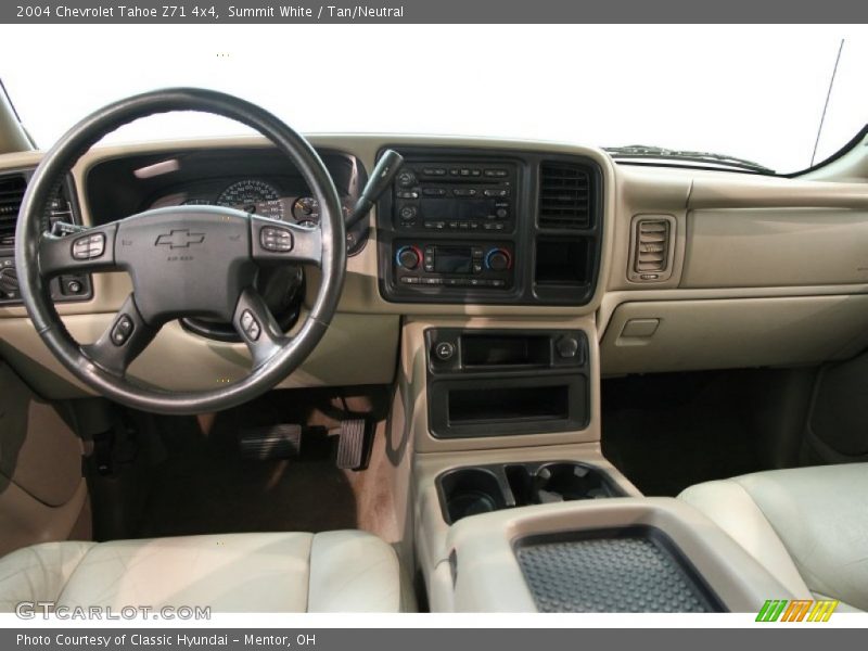 Summit White / Tan/Neutral 2004 Chevrolet Tahoe Z71 4x4