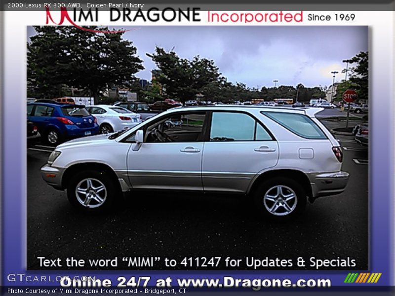 Golden Pearl / Ivory 2000 Lexus RX 300 AWD