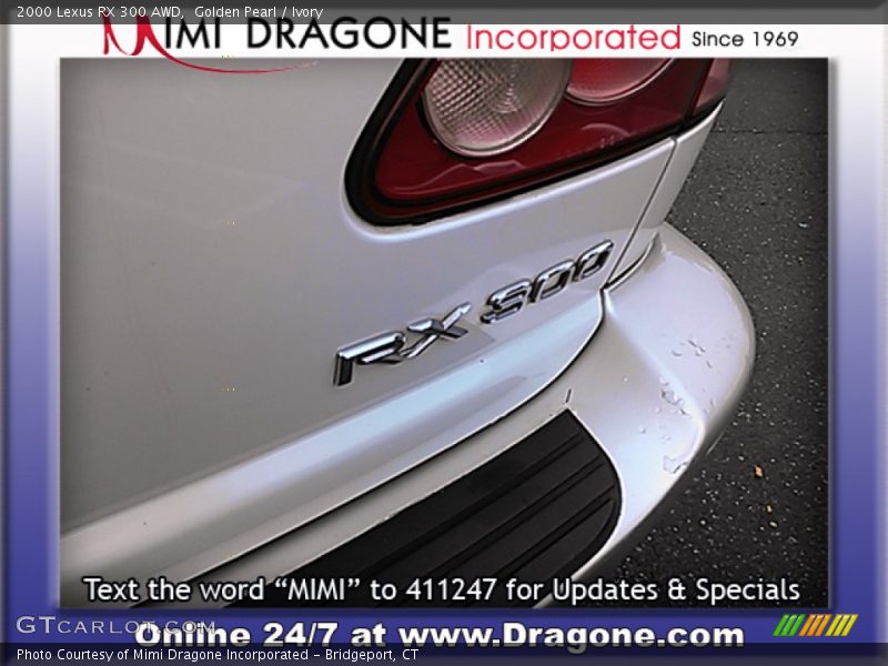 Golden Pearl / Ivory 2000 Lexus RX 300 AWD