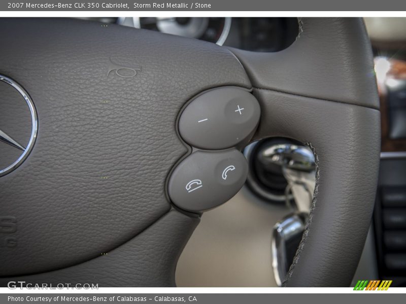 Storm Red Metallic / Stone 2007 Mercedes-Benz CLK 350 Cabriolet