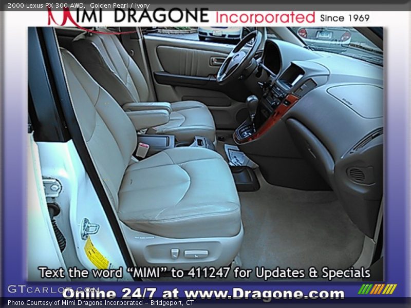 Golden Pearl / Ivory 2000 Lexus RX 300 AWD