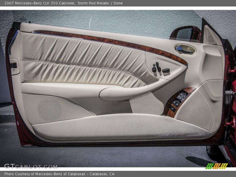 Storm Red Metallic / Stone 2007 Mercedes-Benz CLK 350 Cabriolet