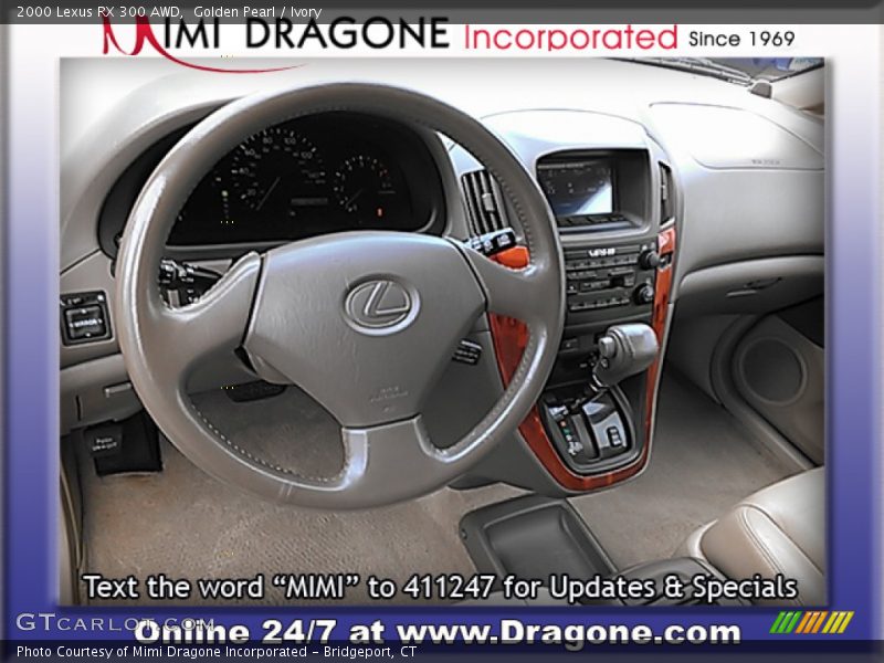 Golden Pearl / Ivory 2000 Lexus RX 300 AWD
