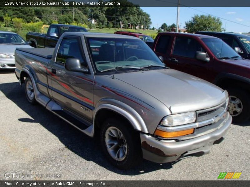 Pewter Metallic / Graphite 1998 Chevrolet S10 LS Regular Cab