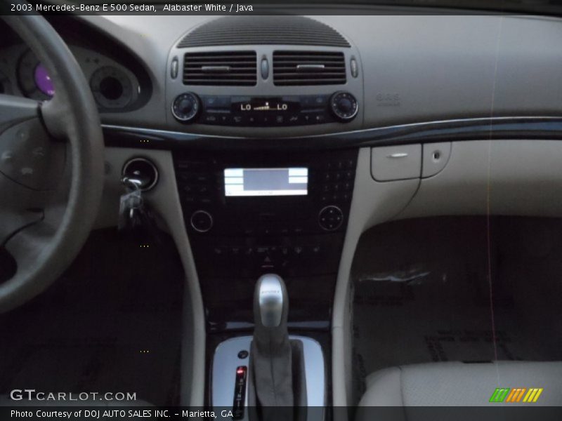 Alabaster White / Java 2003 Mercedes-Benz E 500 Sedan