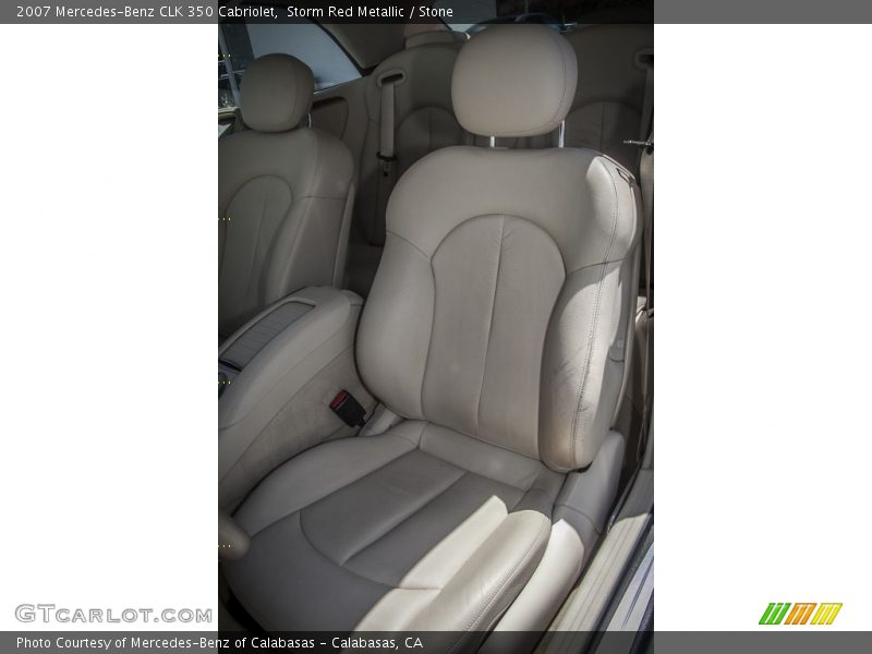 Storm Red Metallic / Stone 2007 Mercedes-Benz CLK 350 Cabriolet