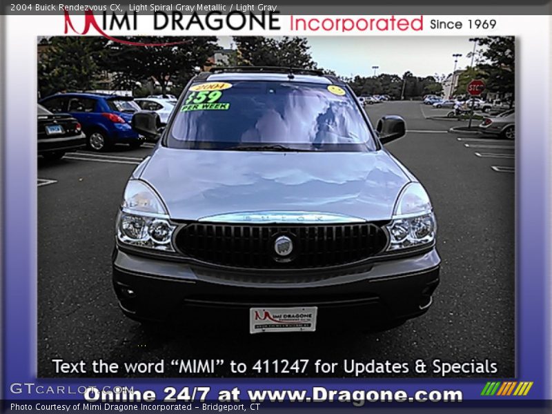 Light Spiral Gray Metallic / Light Gray 2004 Buick Rendezvous CX