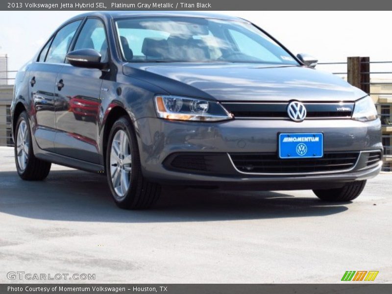 Platinum Gray Metallic / Titan Black 2013 Volkswagen Jetta Hybrid SEL