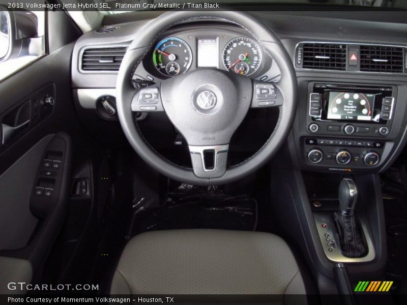 Platinum Gray Metallic / Titan Black 2013 Volkswagen Jetta Hybrid SEL
