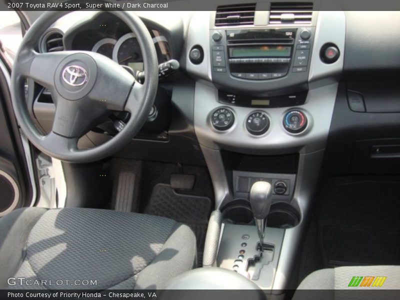Super White / Dark Charcoal 2007 Toyota RAV4 Sport