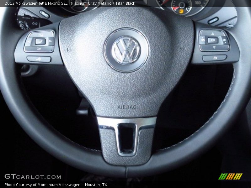 Platinum Gray Metallic / Titan Black 2013 Volkswagen Jetta Hybrid SEL