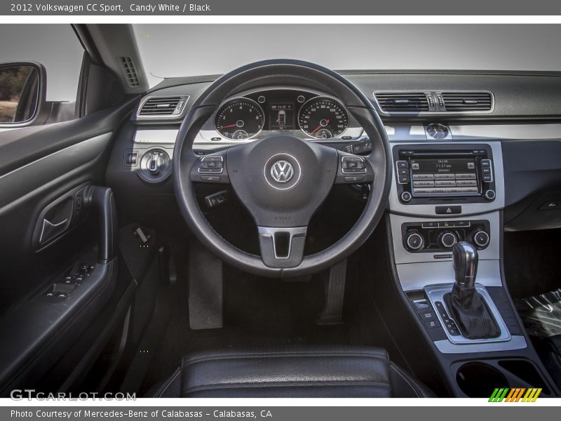 Candy White / Black 2012 Volkswagen CC Sport