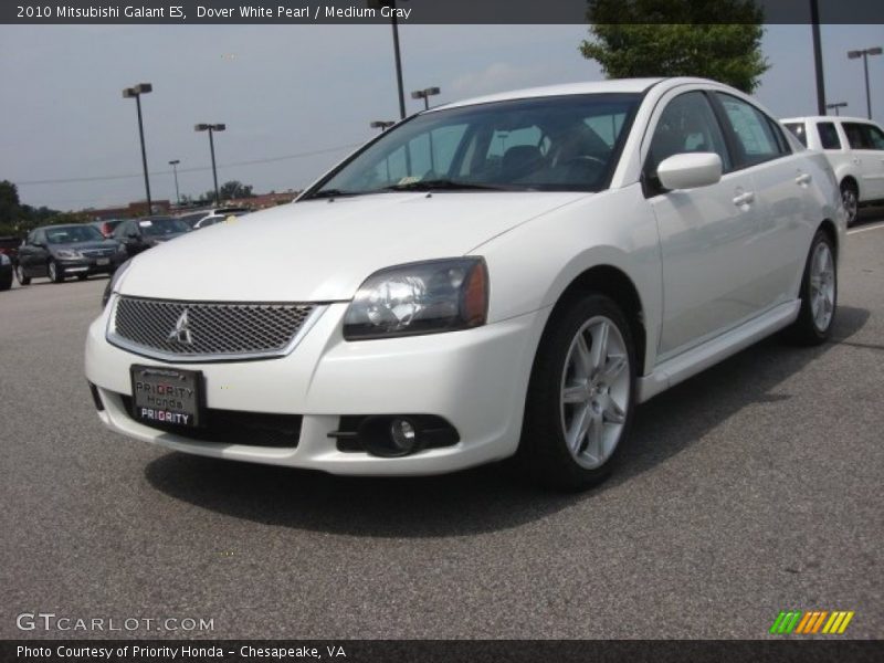 Dover White Pearl / Medium Gray 2010 Mitsubishi Galant ES