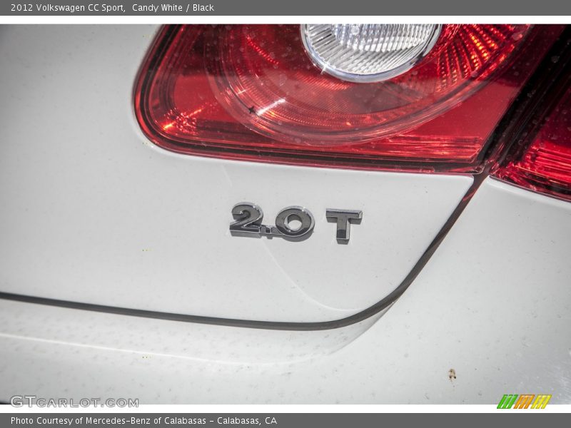 Candy White / Black 2012 Volkswagen CC Sport