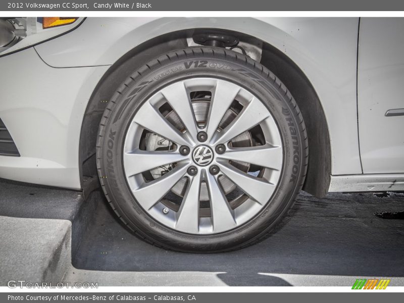Candy White / Black 2012 Volkswagen CC Sport