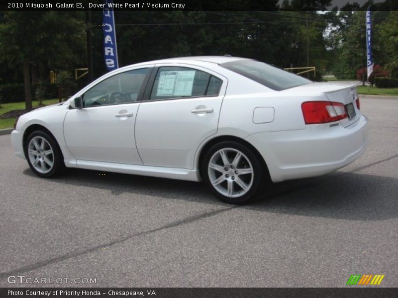 Dover White Pearl / Medium Gray 2010 Mitsubishi Galant ES