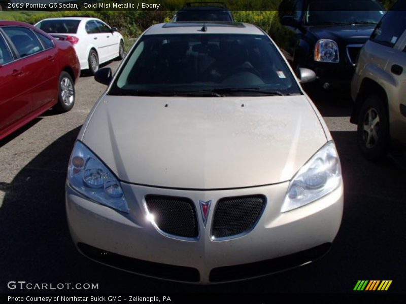 Gold Mist Metallic / Ebony 2009 Pontiac G6 Sedan