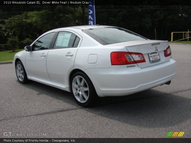 Dover White Pearl / Medium Gray 2010 Mitsubishi Galant ES
