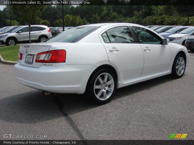 Dover White Pearl / Medium Gray 2010 Mitsubishi Galant ES