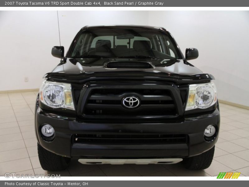 Black Sand Pearl / Graphite Gray 2007 Toyota Tacoma V6 TRD Sport Double Cab 4x4