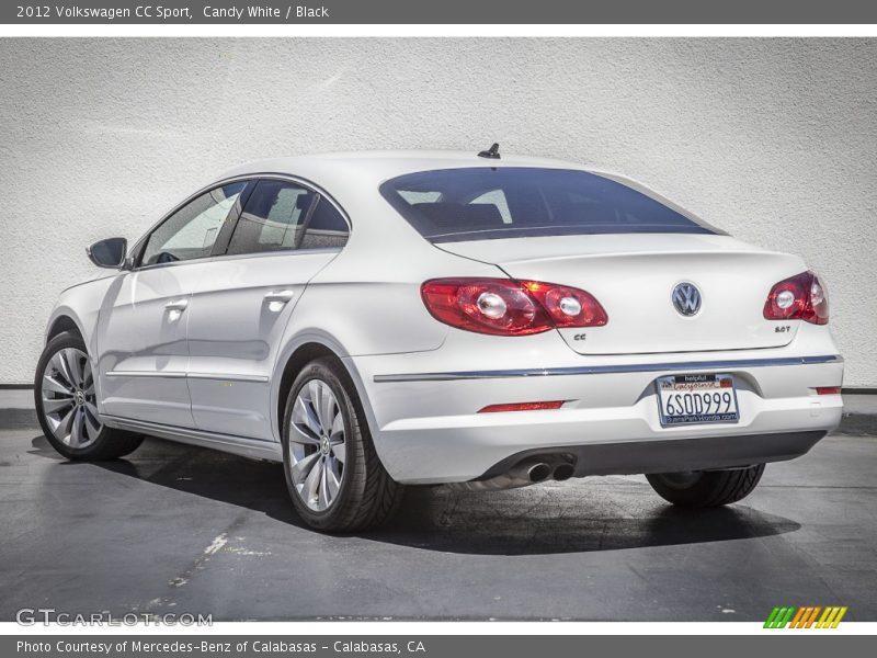 Candy White / Black 2012 Volkswagen CC Sport