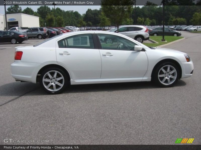 Dover White Pearl / Medium Gray 2010 Mitsubishi Galant ES