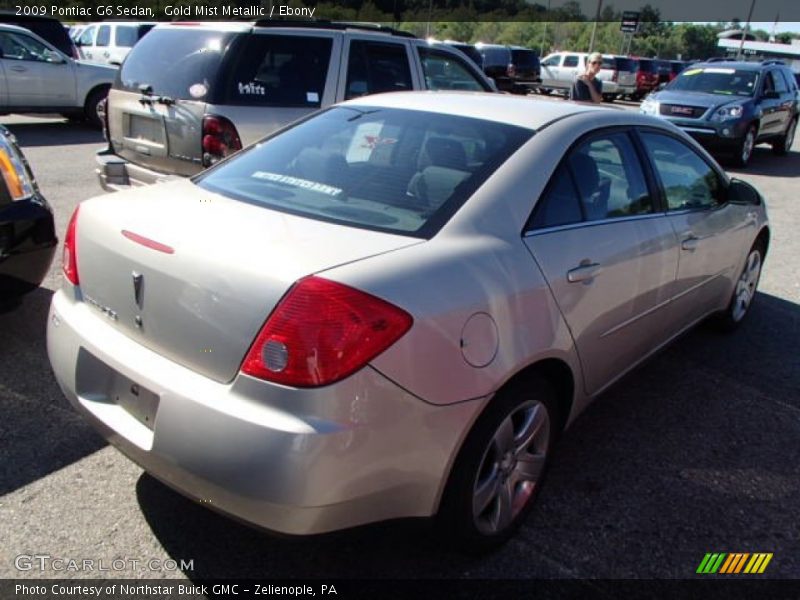 Gold Mist Metallic / Ebony 2009 Pontiac G6 Sedan