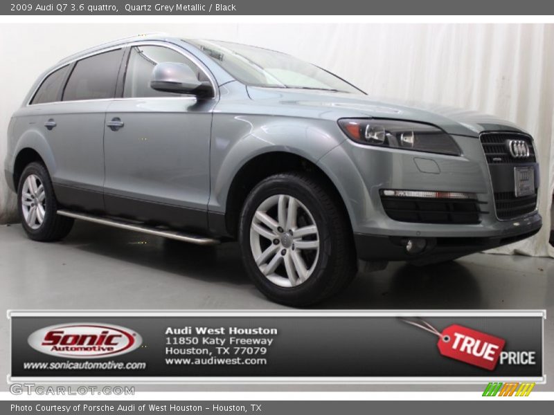 Quartz Grey Metallic / Black 2009 Audi Q7 3.6 quattro