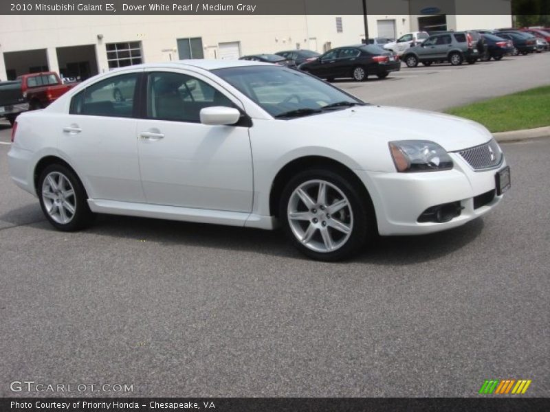 Dover White Pearl / Medium Gray 2010 Mitsubishi Galant ES
