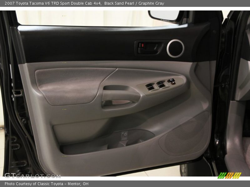 Black Sand Pearl / Graphite Gray 2007 Toyota Tacoma V6 TRD Sport Double Cab 4x4